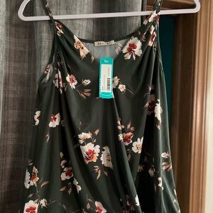 Beacon Dark Green Floral Camisole